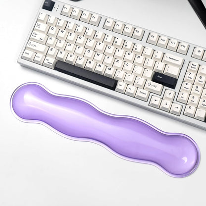 Clear Gel Wrist Rest for Keyboard and Mouse, Green Silicone Mouse Wrist Rest Set, Cute Ergonomic Wrist Rest for Keyboard 60%/75%(Green)
