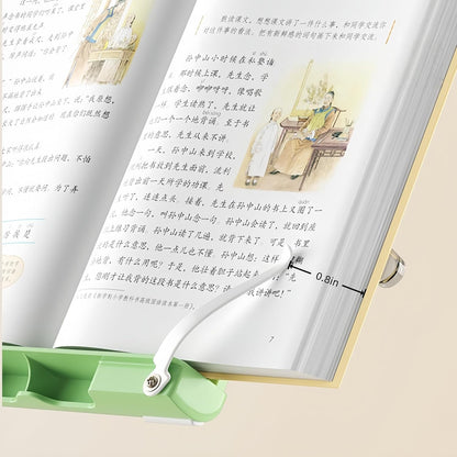 Travel Mini Book Holders for Reading Hands Free - Portable and Adjustable Book Stand for Reading, Two-in-one (Ideal for Light Books & Tablets – Not for Heavy Hardcovers | White)