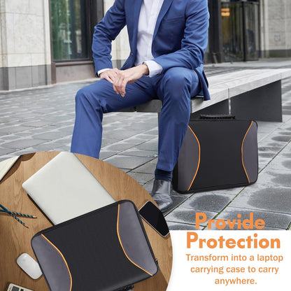 Laptop Sun Shade Laptop Sun Glare Shield Privacy Screen Hood Lightweight Laptops Sunshade Bag for Working Outside Portable Shield Cover 12-14'' (Patent Pending)