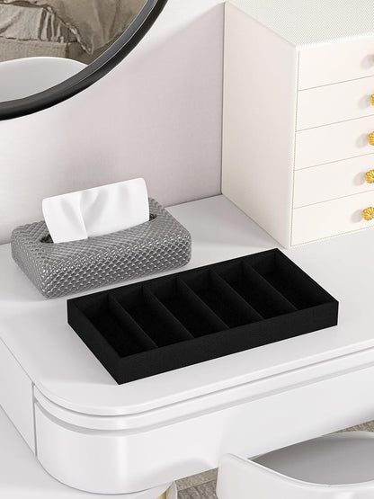 Sunglass Organizer Tray,Eyeglass Storage for Multiple Glasses,Jewelry and Sunglasses Drawer Organizer (Beige 2)