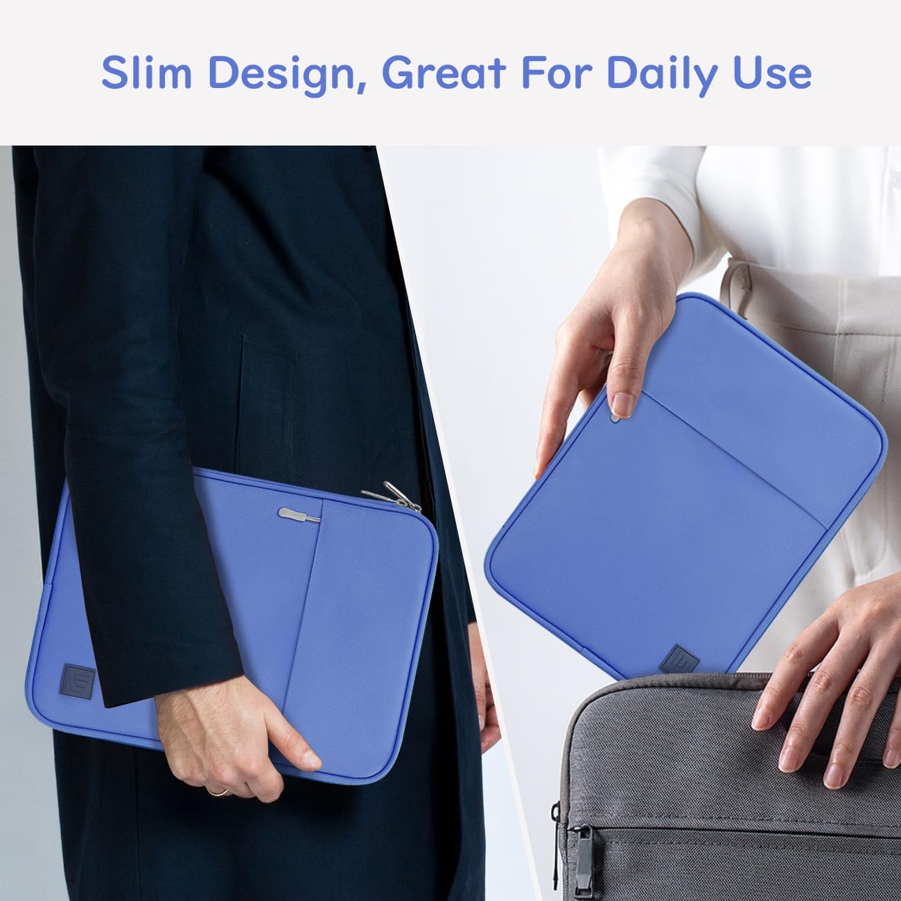Dadanism 9-11 Inch Tablet Sleeve Padded Carrying Case for iPad (A16) 11th Gen 11", iPad 10th Gen 10.9", iPad Air M4/Pro M5 11", iPad Air 5/4, iPad 9/8/7th Gen, Galaxy Tab A11+ Plus 11", Blue
