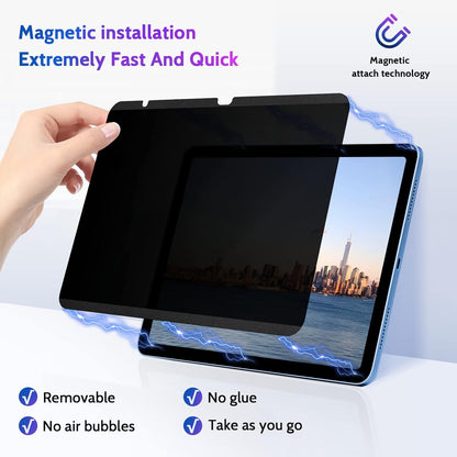 Peslv Magnetic Privacy Screen for Surface Laptop 6/5/4/3/2/1 13.5 Inch, Removable Anti Blue Light Glare Filter, Black Security Private Apy Block Protector