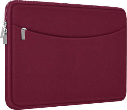 Laptop Sleeve Case 14 inch, Shockproof Protective Laptop Cover Briefcase Carrying Computer Bag with Accessory Pocket Portable Computer Sleeve for 14" MacBook, HP, Dell, Lenovo, Acer, Black