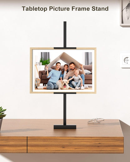 Adjustable Tabletop Easel Stand, Picture Easels for Display Up to 29" H, Metal Picture Frame Holder Stand Table for Art, Photo (Gold)