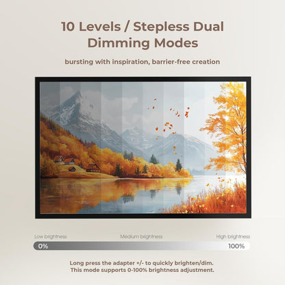 A2 Light Pad 26"x19", 10000+ LUX High Brightness, 3 Colors & 10-Level/Stepless Dimming,Light Board Extra Large with UL Adapter for Diamond Painting, Drawing, Tracing, Sketching-Aluminum Frame
