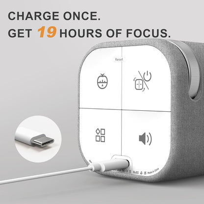 REACHER Fast Custom Pomodoro Timer Cube | Productivity Timer | Small Visual Cube | Silent, Vibrate Reminder | Adjustable Sound Alert | Magnetic, Visual Countdown | for ADHD, Study, Kitchen, Classroom