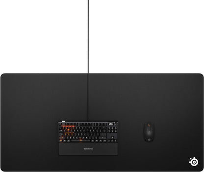SteelSeries QcK Gaming Mouse Pad - XXL Cloth - Peak Tracking and Stability - Esports Mousepad - Never-Slip - Full Desk Coverage