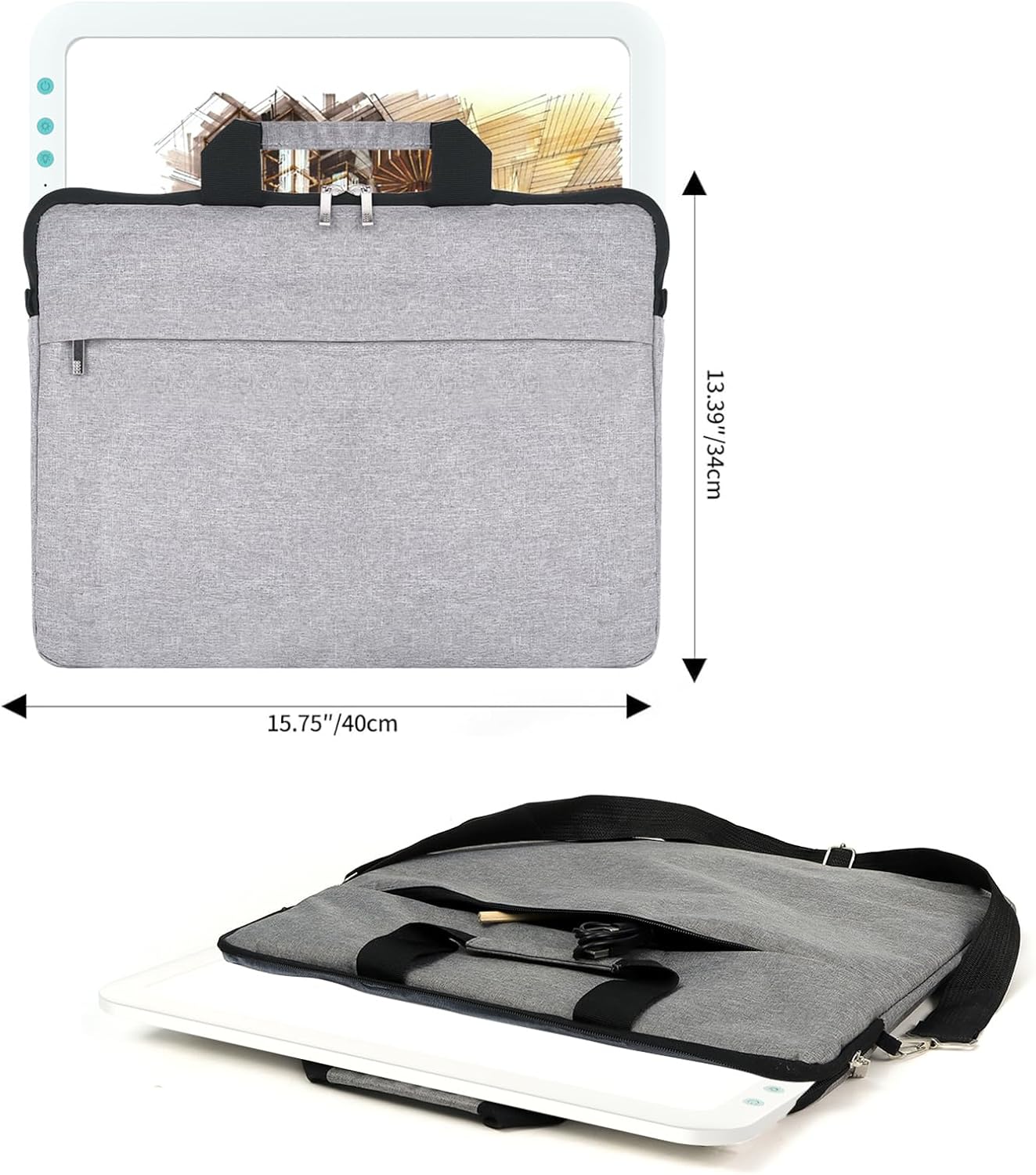 TOHETO A4 Rechargeable Led Super Bright Light Pad Powered by 3500mAh Lithium Battery for Weeding Vinyl Tool, Portable Wireless Light Board/Box for Tracing, Diamond Painting, Sketching & Drawing