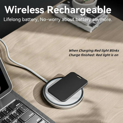 2 Pack Air Smart Tracker Card Work with Apple Find My (iOS Only) [MFi Certified] Ultra Slim Bluetooth Wallet Tracking Card Wireless Charging Waterproof Item Locator for Keys Bag Passport Purse Luggage