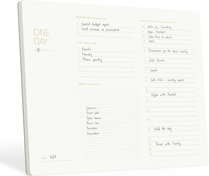 Pinesman - Elegant To Do List Notepad with Mouse Pad Feature, 11.22" x 7.87", 50 Tear-Off Sheets, Gold Foiled, Daily Planning, Eco-friendly To Do List Planner, FSC™ Certified To Do List Notebook for Work