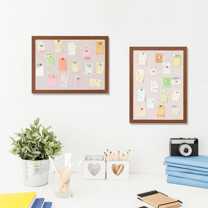 Felt Pin Board Bar Strips Bulletin Board for Bedrooms Offices Home Wall Decoration, Notice Board Self Adhesive Cork Board with 35 Push Pins for Paste Notes, Photos, Schedules