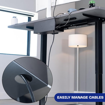 VIVO Under Desk 17 inch Cable Management Tray, Power Strip Holder, Cord Organizer, Wire Tamer for Office and Home, Black, DESK-AC06-1C