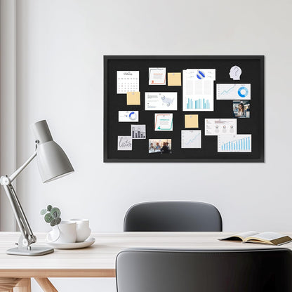 DAHAPYBOO Cork Board with Linen White,Bulletin Board 17"x12" Hanging Corkboards for Office Home School Message Board or Vision Board Decoration.