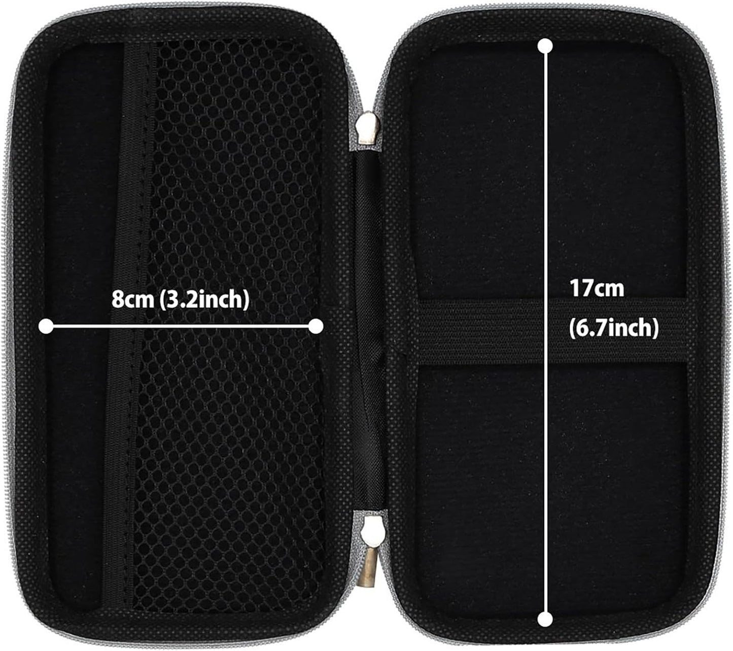 iMangoo Travel Essential Electronics Organizer Pouch Charger Case, Shockproof Dual Zipper Power Bank Cables Tech Accessories Purse, Men & Women Travel Must Have Storage Bag, 6.5x3.2x1 inch Rose Gold