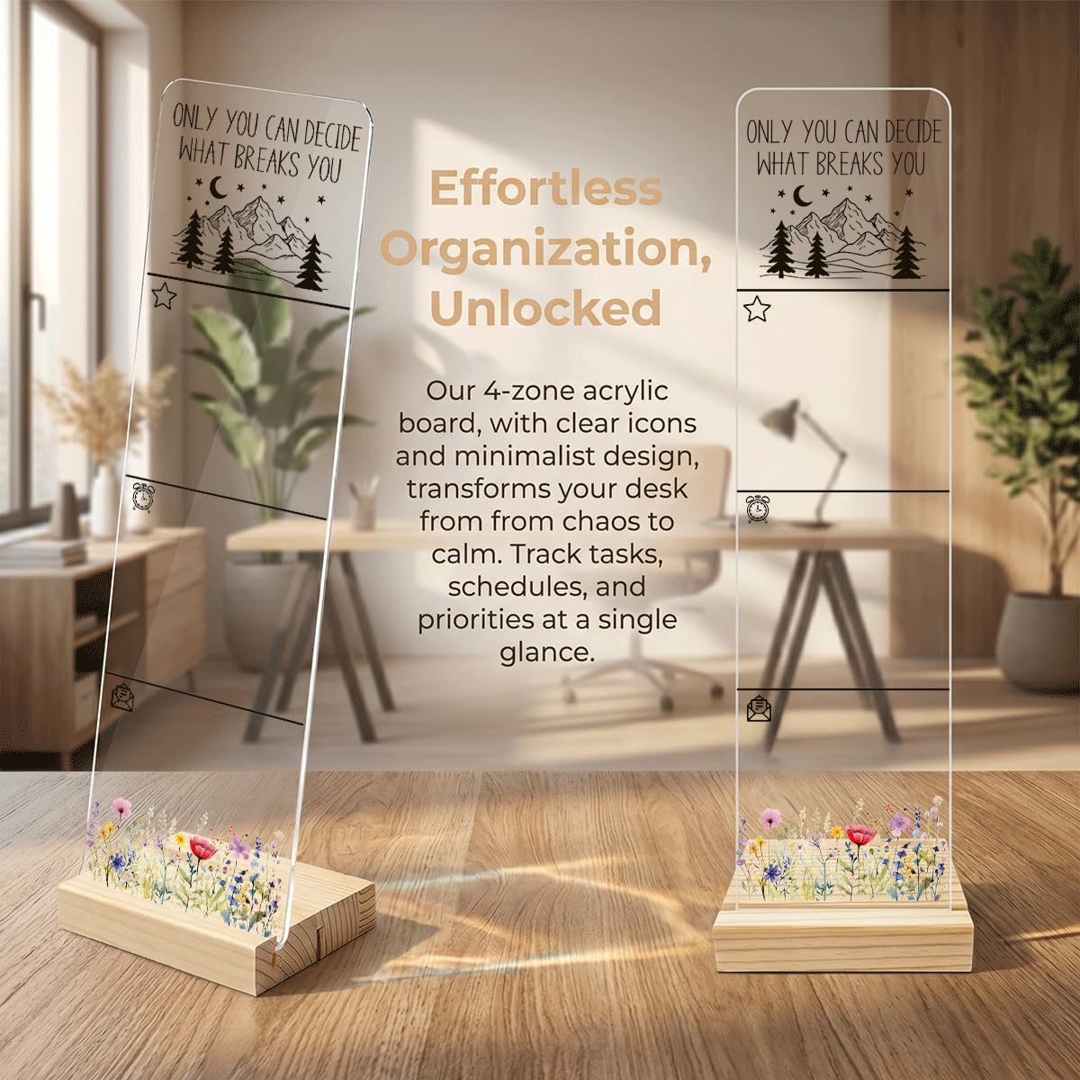 Sticky Note Holder Acrylic Monitor Memo Board Desk Organizers and Accessories Desk Decor Post It Note Holder with 200Pcs Sticky Notes Funny Sarcastic Office Positive Desk Sign