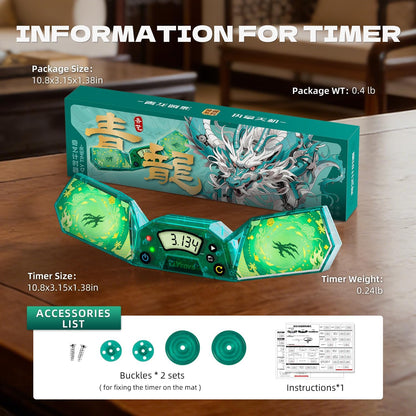 Professional Speed Cube Timer,Touch Control Timer with Display,Cube Race Stack Competition a Great Gift for Boys and Girls (Vermilion Bird)
