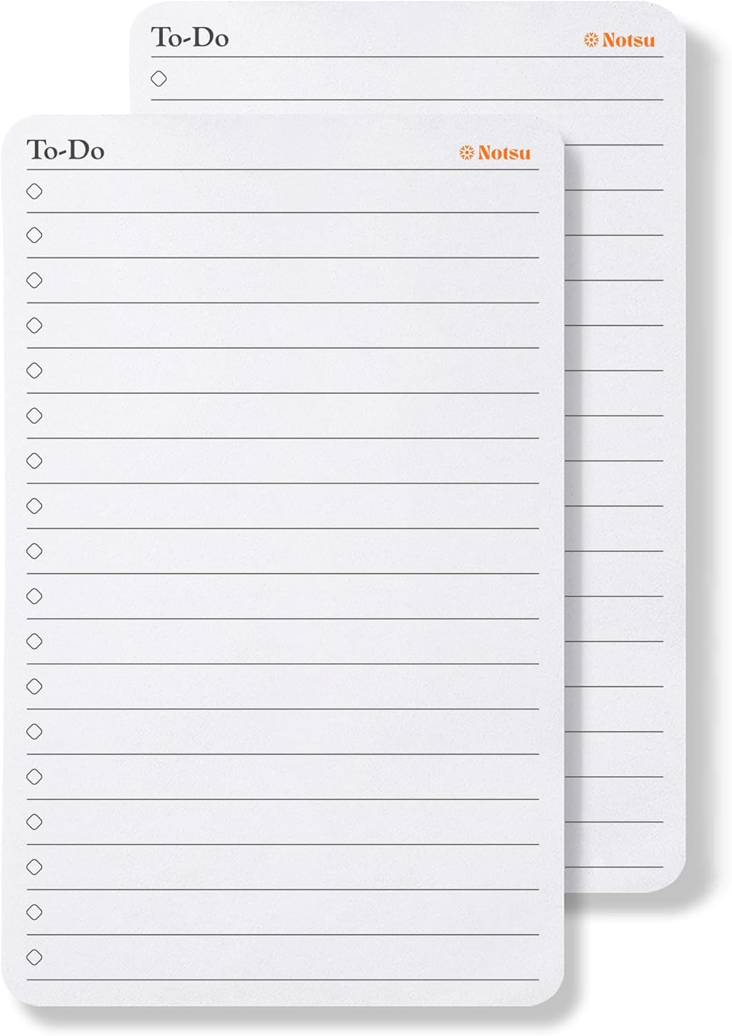 Notsu Dot Grid Desk Notepad 2 Pack | Minimalist Dotted Memo Mouse Pads with Premium Thick Paper, Small 5.5" x 8.5"