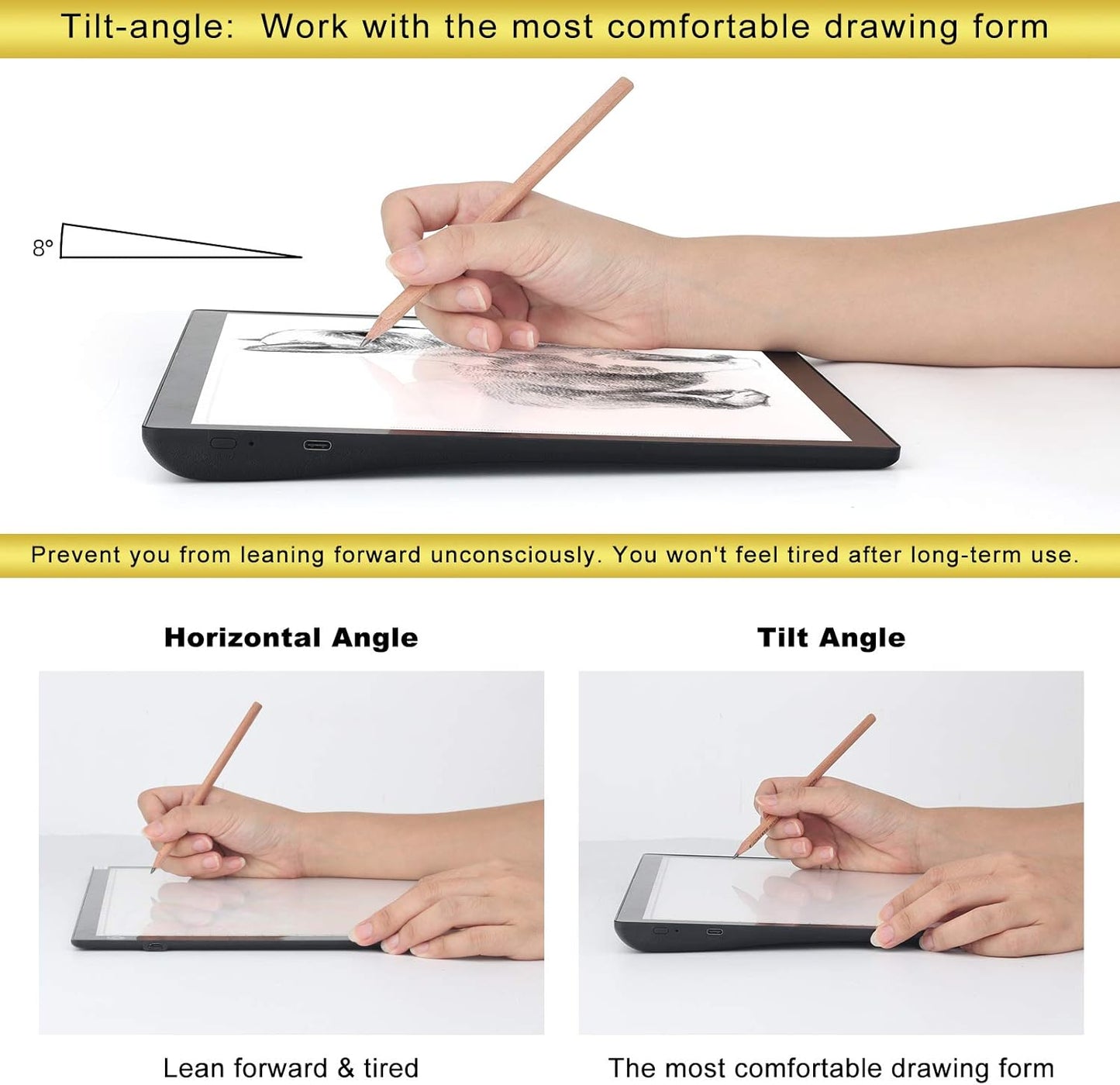 Rechargeable A4 Light Pad with Innovative Stand and Top Clip, Elice Wireless Bright Light Tracing Board Portable LED Artcraft Tracer Box for Artists, Drawing, Cricut Weeding Vinyl, Diamond Painting