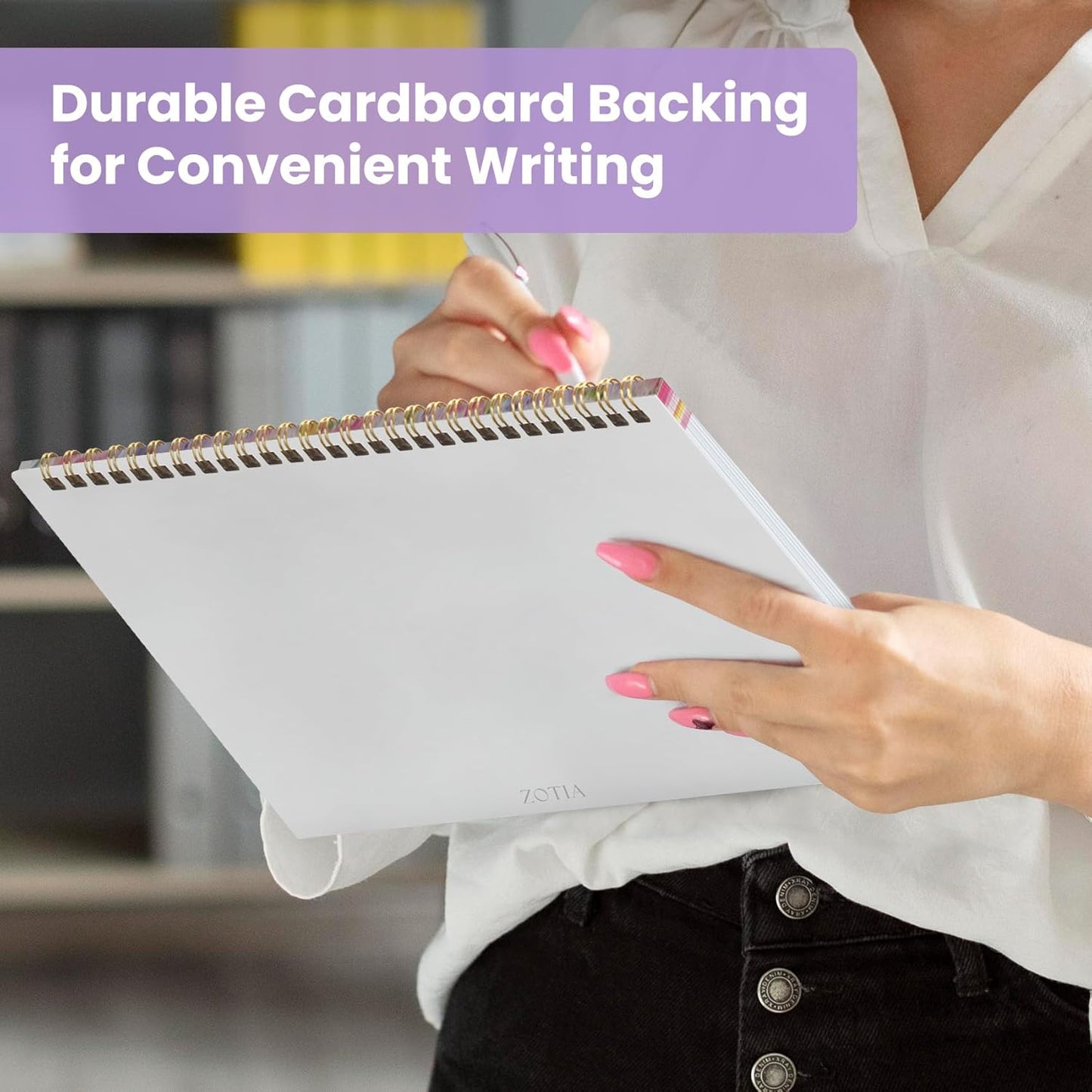 Weekly To Do List Notepad with 52 Undated Sheets（8.5"×11"）- Undated Weekly Planner Notepad for Office Desk Accessories and Supplies - Midnight Lilac