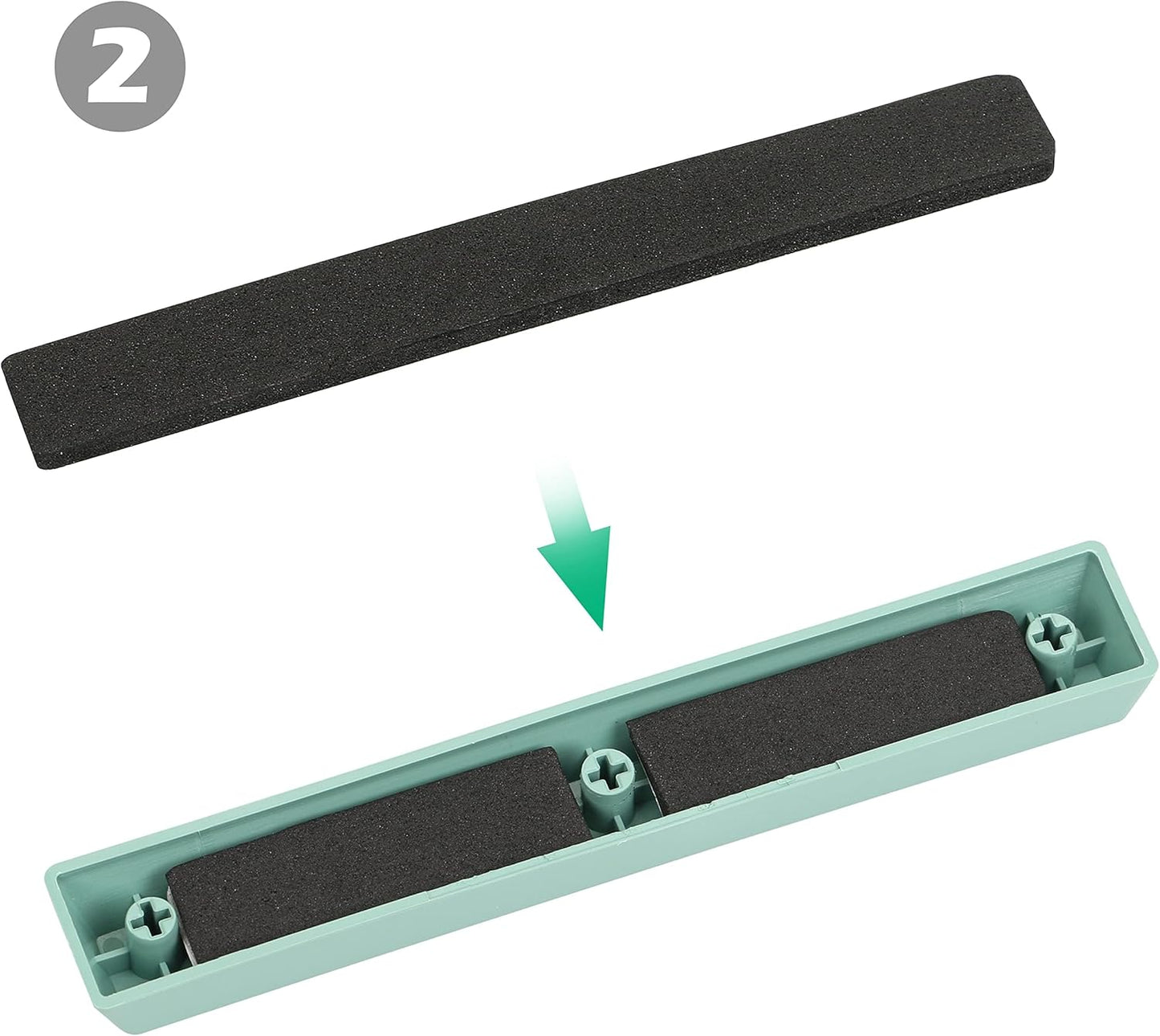 HONKID Keyboard Spacebar Foam, 4pcs Switch Silencer Pad for 6.25U Mechanical Keyboard Space Bar(6.25U)