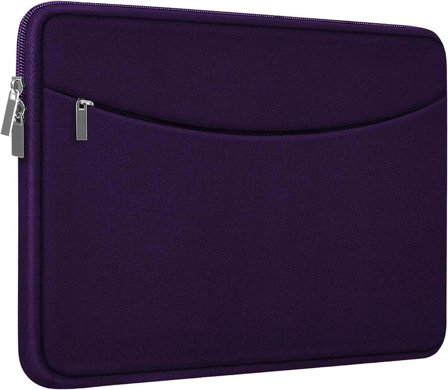 Laptop Sleeve Case 14 inch, Shockproof Protective Laptop Cover Briefcase Carrying Computer Bag with Accessory Pocket Portable Computer Sleeve for 14" MacBook, HP, Dell, Lenovo, Acer, Black