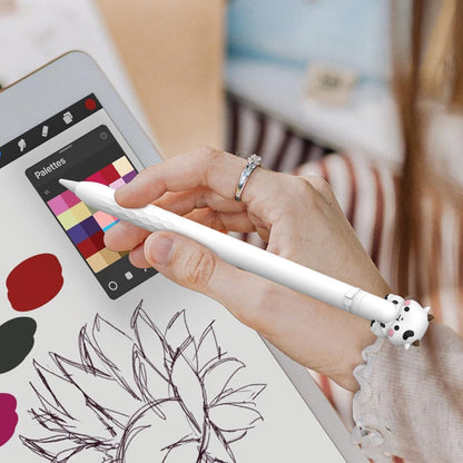NIUTRENDZ Cute Bear Apple Pencil Case for Apple Pencil 2nd Generation Case Silicone Protective Cover Sleeve Skin Accessories (Brown, Apple Pencil 2nd Generation)