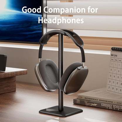 Headphone Stand - Headset Stand with Aluminum Hanger, Headphone Holder for AirPods Max, Sony, Bose, Beats and More (Pink)
