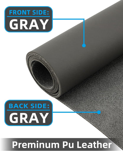 Leather Desk Pad Protector, Office Desk Mat, Large Mouse Pad, Non-Slip PU Leather Desk Blotter, Laptop Desk Pad Desk Accessories for Office and Home (Black, 40" x 17")