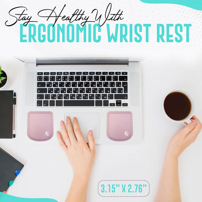 Ultra-Thin Portable Laptop Wrist Rest Pads (Onyx Black)