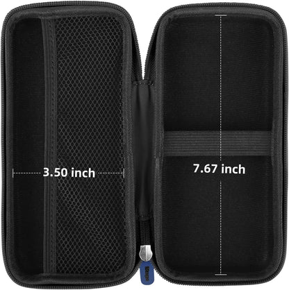 iMangoo Travel Essential Electronics Organizer Pouch Charger Case, Shockproof Dual Zipper Power Bank Cables Tech Accessories Purse, Men & Women Travel Must Have Storage Bag, 6.5x3.2x1 inch Rose Gold