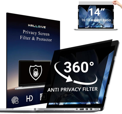 2 Pack Magnetic Hanging Computer Privacy Screen 24 Inch for 16:9 Widescreen Monitor, Removable Privacy Screen Anti Glare Blue Light Computer Screen Privacy Shield, Anti-Scratch 24in Protector Film