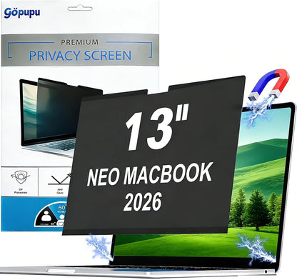Magnetic 14 Inch Laptop Privacy Screen Filter 16:10 Removable Anti Glare Blue Light Anti-Peeping Screen Protector Laptop Privacy Shield Compatible with Chromebook HP Lenovo Thinkpad Dell Asus Samsung