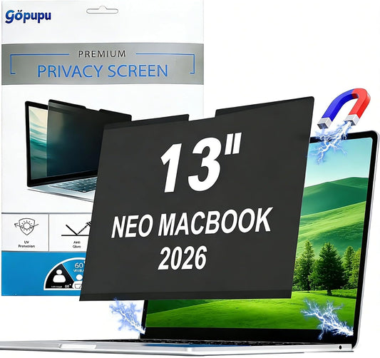 Magnetic 14 Inch Laptop Privacy Screen Filter 16:10 Removable Anti Glare Blue Light Anti-Peeping Screen Protector Laptop Privacy Shield Compatible with Chromebook HP Lenovo Thinkpad Dell Asus Samsung