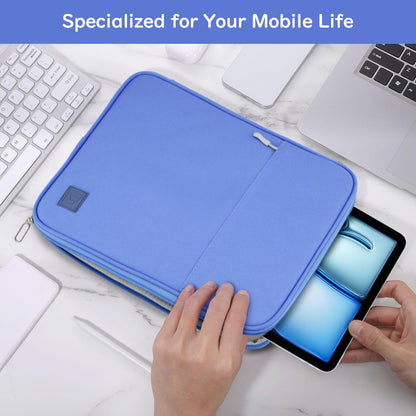 Dadanism 9-11 Inch Tablet Sleeve Padded Carrying Case for iPad (A16) 11th Gen 11", iPad 10th Gen 10.9", iPad Air M4/Pro M5 11", iPad Air 5/4, iPad 9/8/7th Gen, Galaxy Tab A11+ Plus 11", Blue