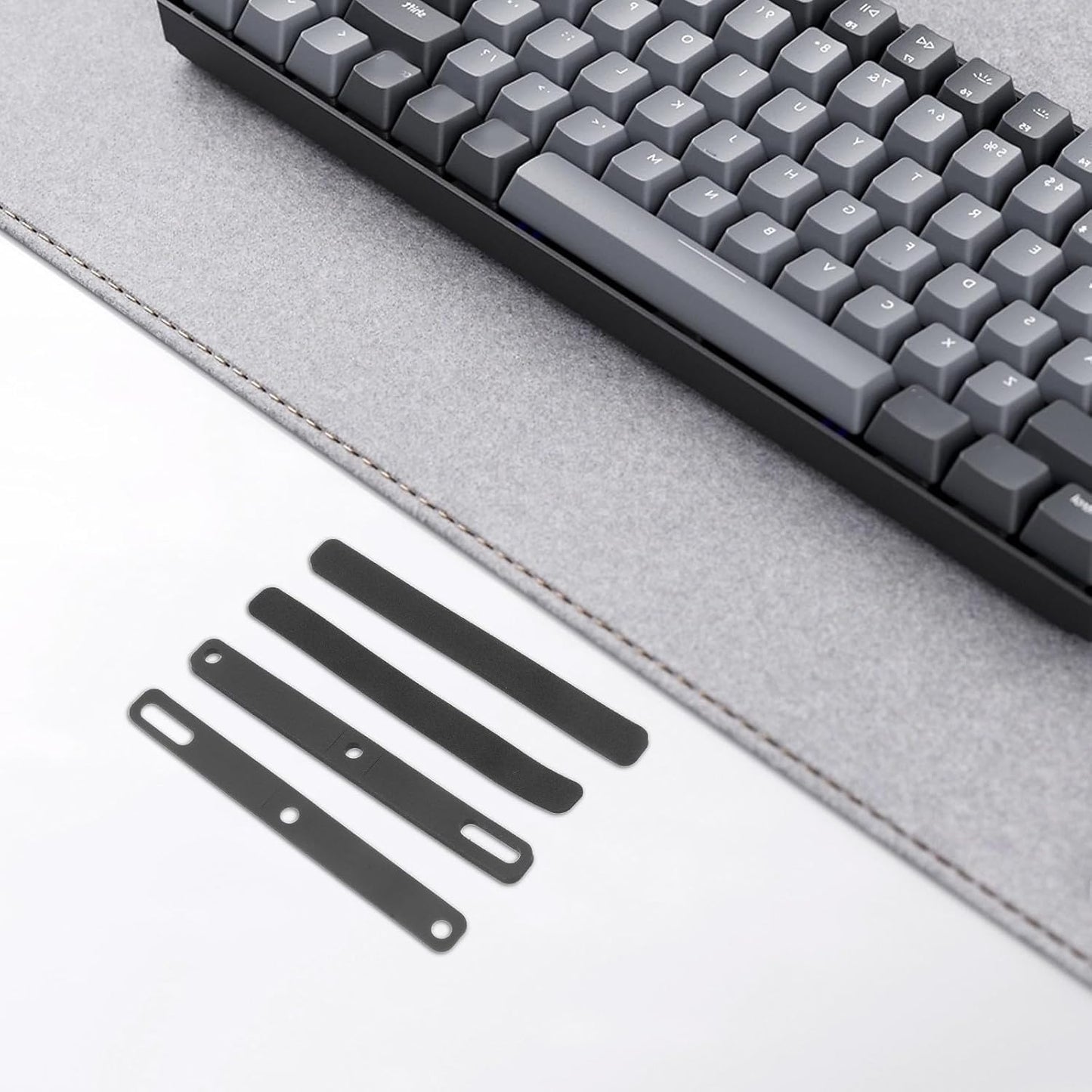 4pcs Keyboard Keycap Soundproof Foam: Space Bar Sound Dampener Pad for Home and Office Noise Reduction - Sponge Silencer for Mechanical Keyboards