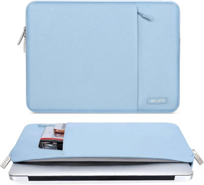 MOSISO Laptop Case 13.3 inch, 13-13.3 inch Laptop Sleeve Compatible with MacBook Air/Pro 13/Pro 14 M5 M4 M3 M2 M1, HP Dell ASUS Lenovo,Polyester Vertical Computer Sleeve Bag with Pocket, Antique Green - Colors B