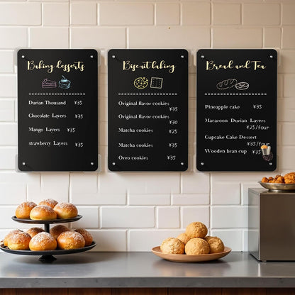 FANXIYQ Black Magnetic Board for Desk, Metal Magnet Display Board for Magnets & Souvenirs, Travel Magnet Board & RV Sticker Board, Magnetic Memo Board with Removable Foot Pads