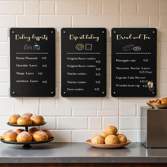 FANXIYQ Black Magnetic Board for Desk, Metal Magnet Display Board for Magnets & Souvenirs, Travel Magnet Board & RV Sticker Board, Magnetic Memo Board with Removable Foot Pads
