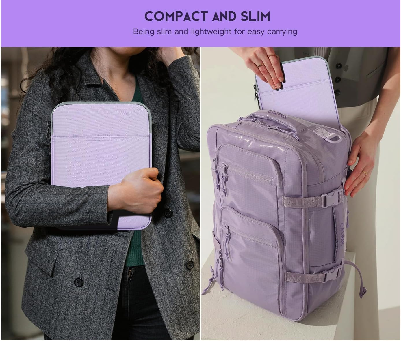 9-11 inch Tablet Sleeve Case for Fire Max 11 Tablet/Kindle Fire HD 10 Plus 10.1", iPad Pro M5 M4 /A16 11-in, iPad Air M2 M3 M4, 10.2 10.5 10.9 iPad Air, Galaxy Tab A9+ Plus, Fit Magic Keyboard -Purple