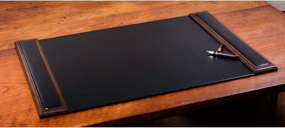 Dacasso Wood & Leather Pad with Side Rails