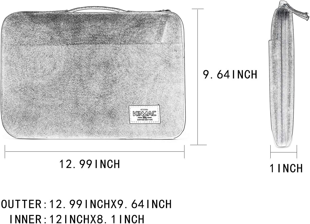 Kinmac 360° Protective Laptop Sleeve Case Bag Cover with Handle for MacBook Pro 16 inch,16 inch HP,Lenovo,Dell,ASUS,Acer Ultrabook and Business Laptop (F-04)