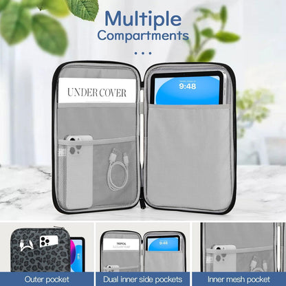 Dadanism 9-11" Tablet Sleeve Bag Carrying Case for iPad (A16) 11th Gen 11", iPad 10th Gen 10.9" Air 5/4, iPad Air M4/Pro 11", iPad 9/8/7th, Galaxy Tab A11+ Plus 11", Remarkable 2 10.3", Black