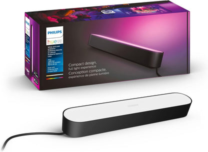 Philips Hue Smart Play Light Bar Base Kit, Black, 2 Pack, White & Color Ambiance LED Color-Changing Light Requires Bridge, Control with App, Works with Alexa, Google Assistant and Apple HomeKit