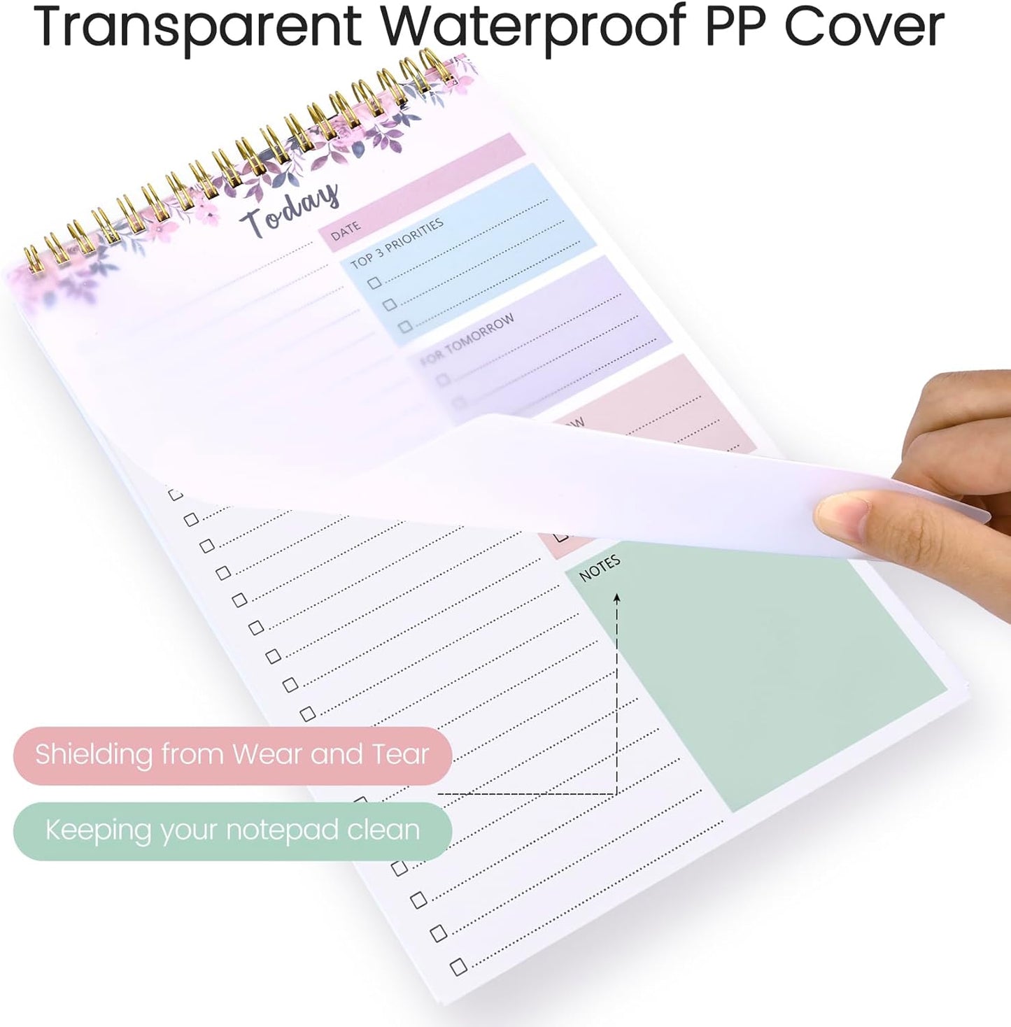 To Do List Notepad - To Do List Notebook for Work with 52 Sheets, Undated Daily Planner Perfect for Enhanced Productivity and Goal Achievement - Green