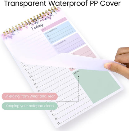 To Do List Notepad - To Do List Notebook for Work with 52 Sheets, Undated Daily Planner Perfect for Enhanced Productivity and Goal Achievement - Green