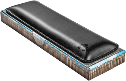 Bailey Compact by Castle - Wrist Rest for Keyboards with Around 61 Keys - Leather Ergonomic Computer Extra Firm Keyboard Wrist Support for Typists, Gaming, Heavy Office Use (Stone, Compact Size)