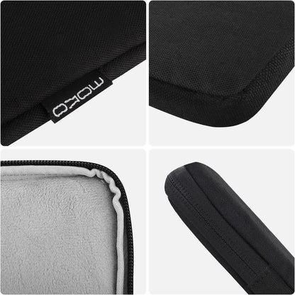 MoKo 7-8 Inch Tablet Sleeve Bag, Polyester Pouch Cover Case Fits iPad mini (A17 Pro) 8.3" 2024, iPad mini 6/5/4/3/2/1, Samsung Galaxy Tab S2 8.0, Tab A 8.0, ZenPad Z8s 7.9,Black