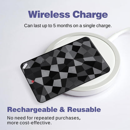 2026 New Wallet Tracker for Both iOS & Android Phones, Dual System Rechargeable Tracking Card Compatible with Apple Find My & Google Find Hub Device for Luggage, Passport, Purse Gift