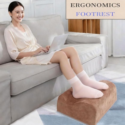 Foot Rest for Under Desk at Work,At Work Soft Ergonomic Footrest,Support Foot Pillow,Heel Chair,Leg Elevation Pillow,(Blue)