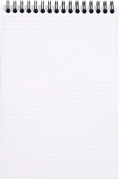 Rhodia #16 Wirebound Notepad 5.8" x 8.3" Dot Pad, Orange Cover